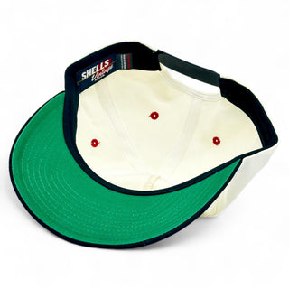 Cincinnati Snapback - The Charlie Hustle (Cream/Black) - Shells Vintage Hat Co.