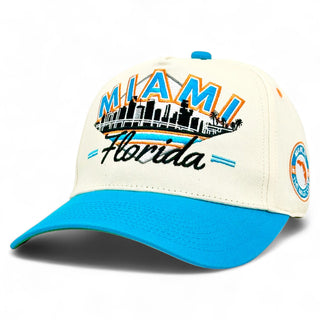 Miami Snapback - The Marino - Shells Vintage Hat Co.
