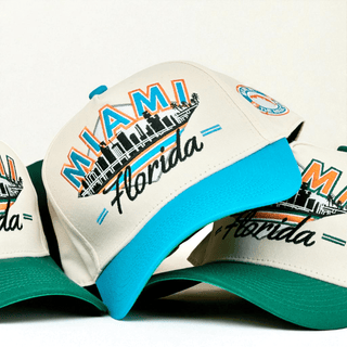 Miami Snapback - The Marino - Shells Vintage Hat Co.