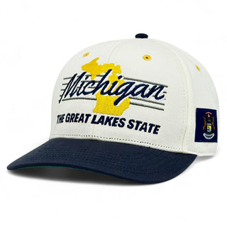 Michigan Snapback - The Brady - Shells Vintage Hat Co.