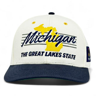 Michigan Snapback - The Brady - Shells Vintage Hat Co.