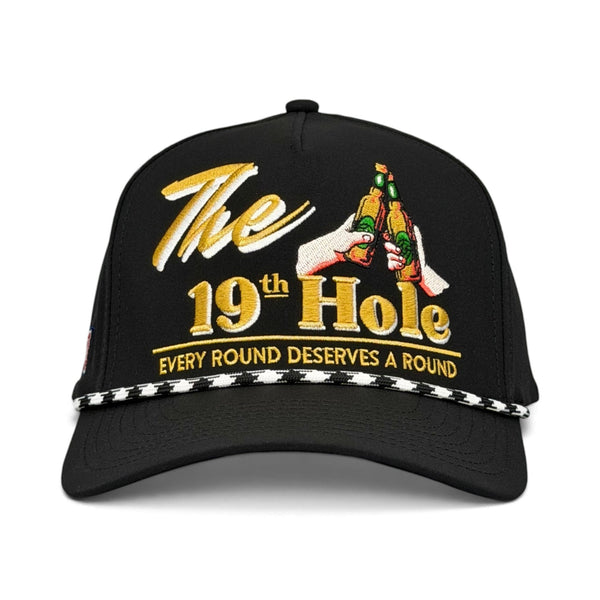 The 19th Hole Snapback (Black) - Shells Vintage Hat Co.