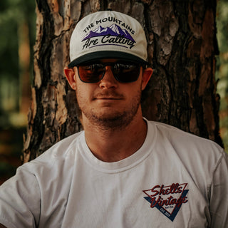 The Mountains Are Calling Snapback - The Rocky - Shells Vintage Hat Co.