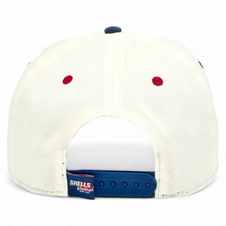 Washington D.C. Snapback - The Ovechkin (Cream/Navy) - Shells Vintage Hat Co.