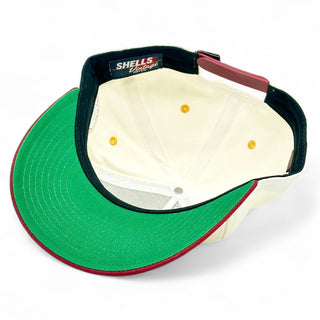 Washington D.C. Snapback - The Riggins (Cream/Crimson) - Shells Vintage Hat Co.