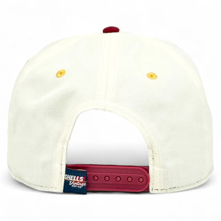Washington D.C. Snapback - The Riggins (Cream/Crimson) - Shells Vintage Hat Co.