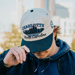 Charlotte Snapback - The Kuechly - Shells Vintage Hat Co.