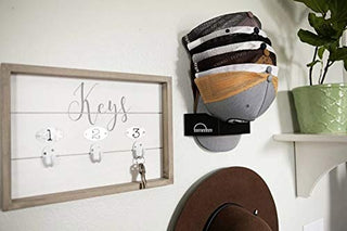 Dome Dock Hat Rack and Compact Hat Organizer for Wall Installation, 20 Hat Capacity - Shells Vintage Hat Co.