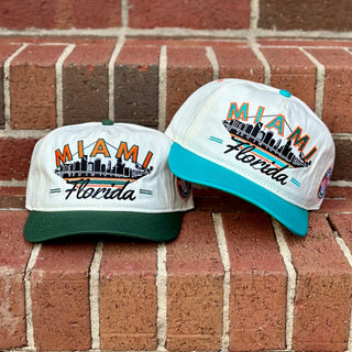 Miami Snapback - The Marino - Shells Vintage Hat Co.
