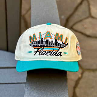 Miami Snapback - The Marino - Shells Vintage Hat Co.