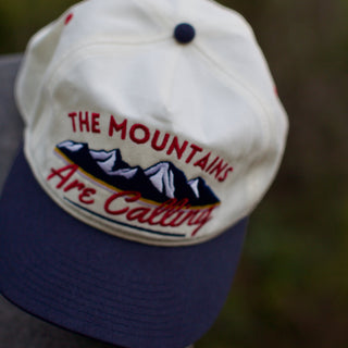 The Mountains Are Calling Snapback - The Peak - Shells Vintage Hat Co.