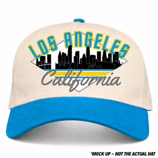 Los Angeles Snapback - The Fouts (Cream/Powder Blue)