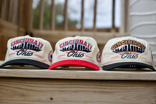 Cincinnati Snapback - The Charlie Hustle (Cream/Red)