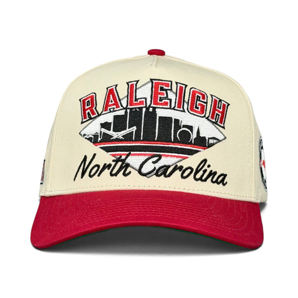 Raleigh Snapback - The Oak (Cream/Red)