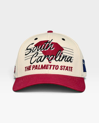 South Carolina Snapback - The Willy B (Cream/Garnet)