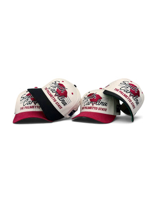 South Carolina Snapback - The Willy B (Cream/Black)
