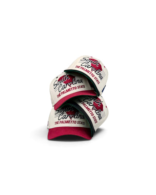 South Carolina Snapback - The Willy B (Cream/Black)