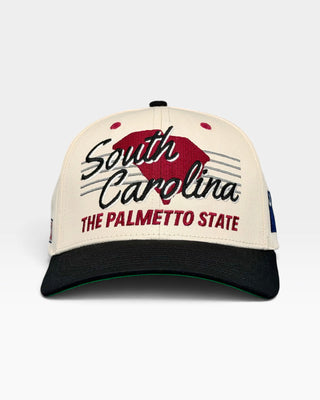 South Carolina Snapback - The Willy B (Cream/Black)
