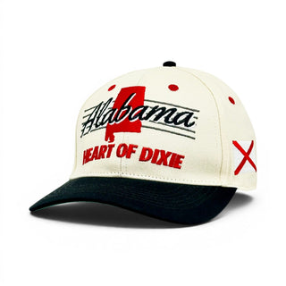 Alabama Snapback - The Bryant-Denny (Cream/Black) - Shells Vintage Hat Co.