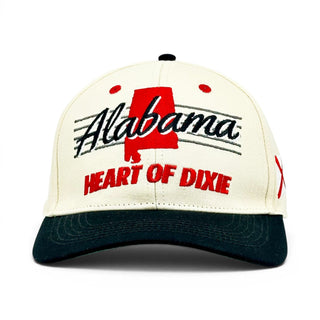 Alabama Snapback - The Bryant-Denny (Cream/Black) - Shells Vintage Hat Co.