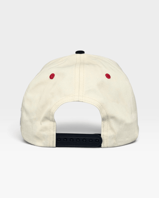 Alabama Snapback - The Bryant-Denny (Cream/Black) - Shells Vintage Hat Co.