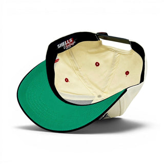 Alabama Snapback - The Bryant-Denny (Cream/Black) - Shells Vintage Hat Co.