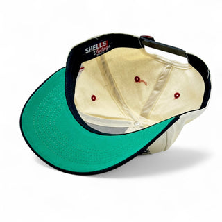 Alabama Snapback - The Bryant - Denny (Cream/Black) - Shells Vintage Hat Co.