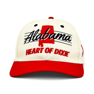 Alabama Snapback - The Bryant-Denny (Cream/Red) - Shells Vintage Hat Co.