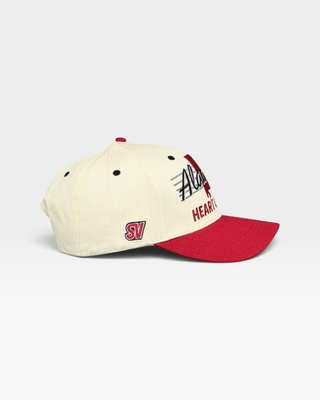 Alabama Snapback - The Bryant-Denny (Cream/Red) - Shells Vintage Hat Co.