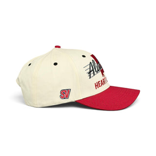 Alabama Snapback - The Bryant-Denny (Cream/Red) - Shells Vintage Hat Co.