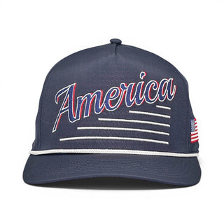 America Snapback - The Uncle Sam (Navy) - Shells Vintage Hat Co.