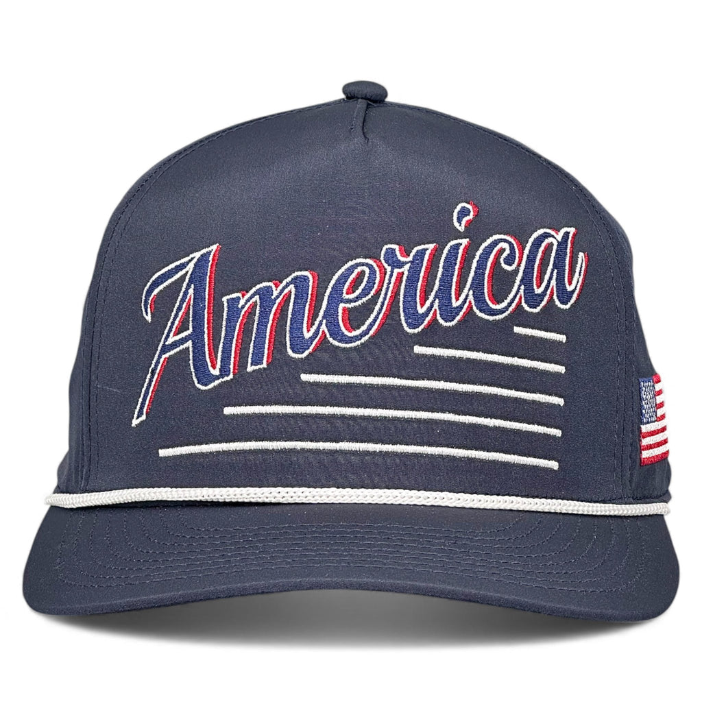Retro Style America Snapback Hat | Vintage Design | Golf Material ...
