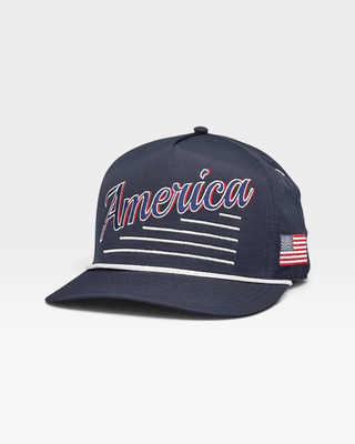 America Snapback - The Uncle Sam (Navy) - Shells Vintage Hat Co.