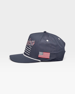 America Snapback - The Uncle Sam (Navy) - Shells Vintage Hat Co.