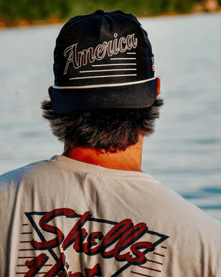 America Snapback - The Uncle Sam (Navy) - Shells Vintage Hat Co.