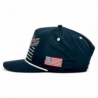 America Snapback - The Uncle Sam (Navy) - Shells Vintage Hat Co.