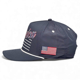 America Snapback - The Uncle Sam (Navy) - Shells Vintage Hat Co.