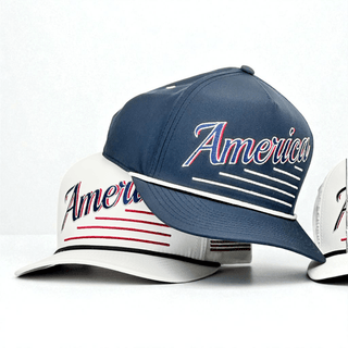 America Snapback - The Uncle Sam (White) - Shells Vintage Hat Co.