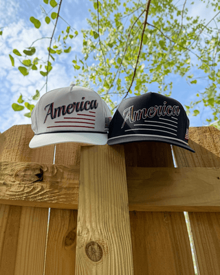 America Snapback - The Uncle Sam (White) - Shells Vintage Hat Co.