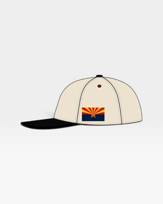 Arizona Snapback - The Sun Devil (Cream/Black) - Shells Vintage Hat Co.