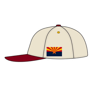 Arizona Snapback - The Sun Devil (Cream/Crimson) - Shells Vintage Hat Co.