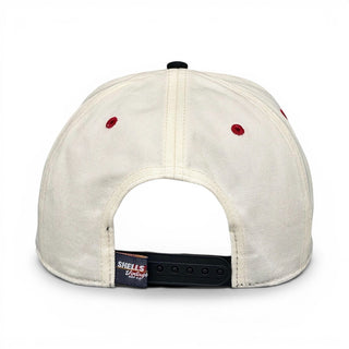 Arkansas Snapback - The Daly (Cream/Black) - Shells Vintage Hat Co.