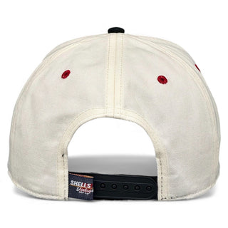 Arkansas Snapback - The Daly (Cream/Black) - Shells Vintage Hat Co.