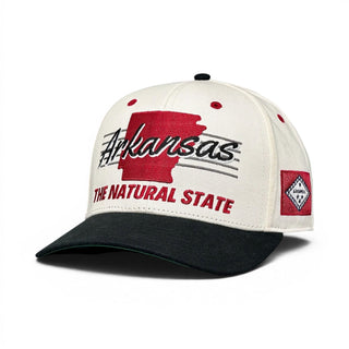 Arkansas Snapback - The Daly (Cream/Black) - Shells Vintage Hat Co.