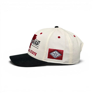 Arkansas Snapback - The Daly (Cream/Black) - Shells Vintage Hat Co.