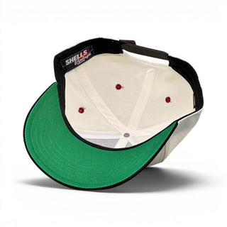 Arkansas Snapback - The Daly (Cream/Black) - Shells Vintage Hat Co.