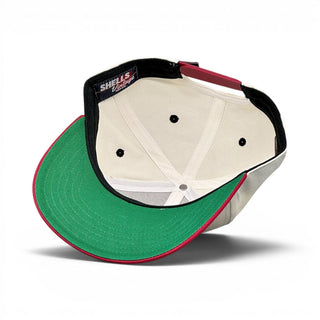Arkansas Snapback - The Daly (Cream/Red) - Shells Vintage Hat Co.