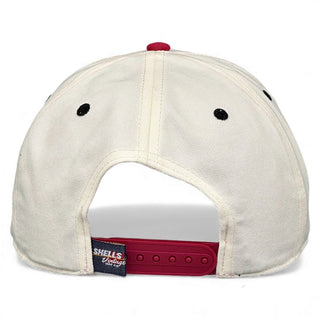 Arkansas Snapback - The Daly (Cream/Red) - Shells Vintage Hat Co.