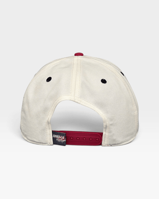 Arkansas Snapback - The Daly (Cream/Red) - Shells Vintage Hat Co.