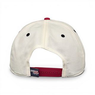 Arkansas Snapback - The Daly (Cream/Red) - Shells Vintage Hat Co.